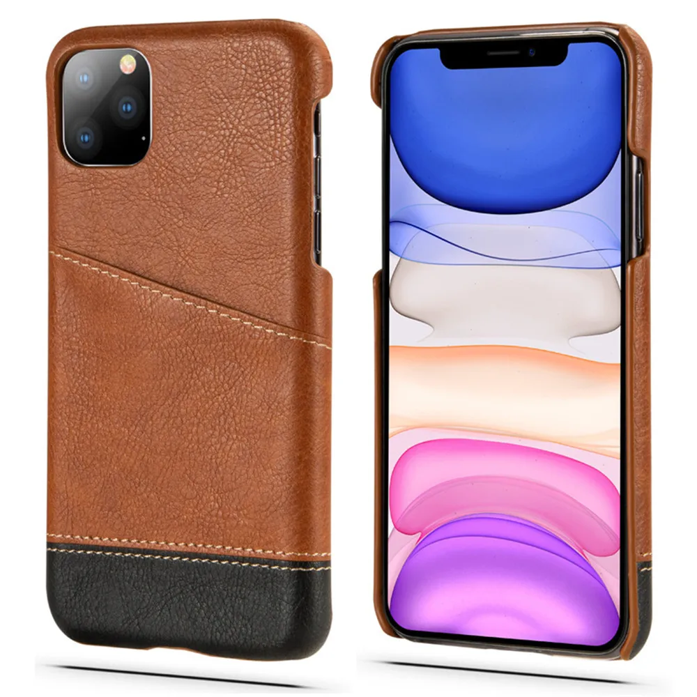 Роскошный тонкий кожаный держатель кредитных карт бумажник крышка для iPhone 14 Pro Plus 13 Mini 12 11 XS Max XR X SE 2020 6 7 8 Кейс он.