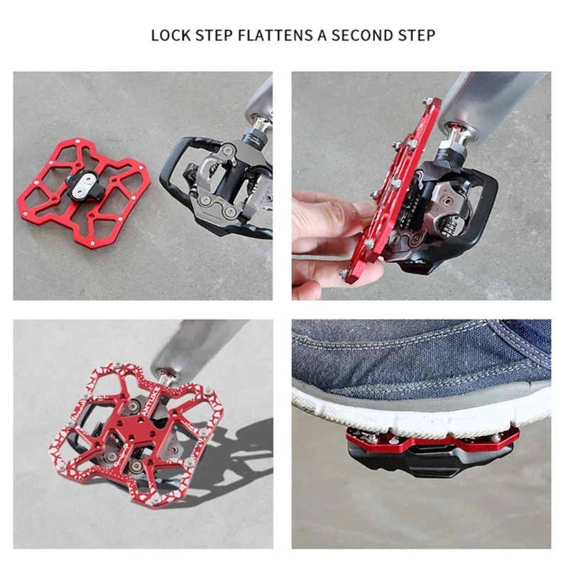 Велосипедные велосипеды Адаптеры платформы педали без зажимов Аксессуары для