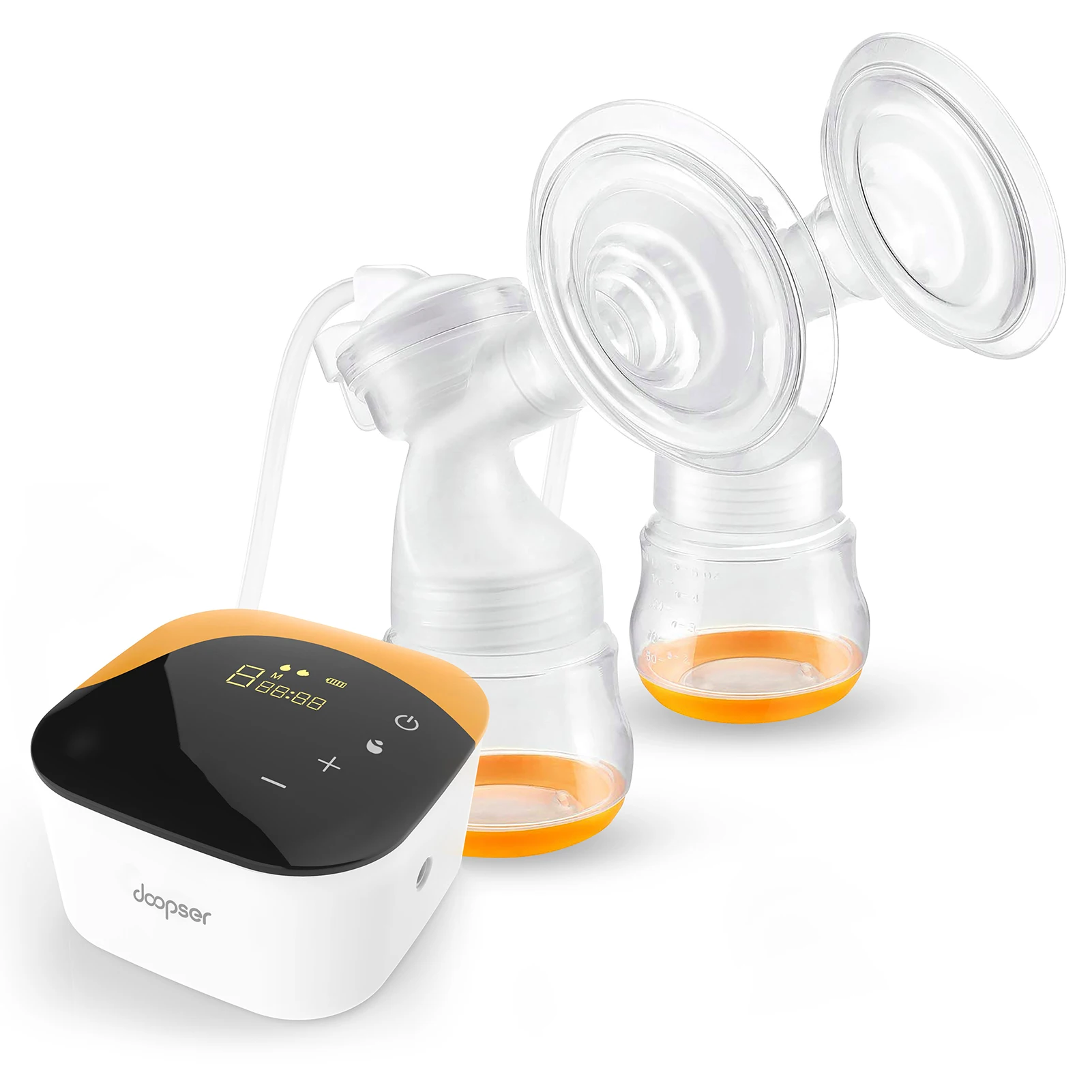 

Double Electric Breast Pump for Breastfeeding 3 Modes Low Noise LED Display Touch Control with Dual 150ml Milk Bottles