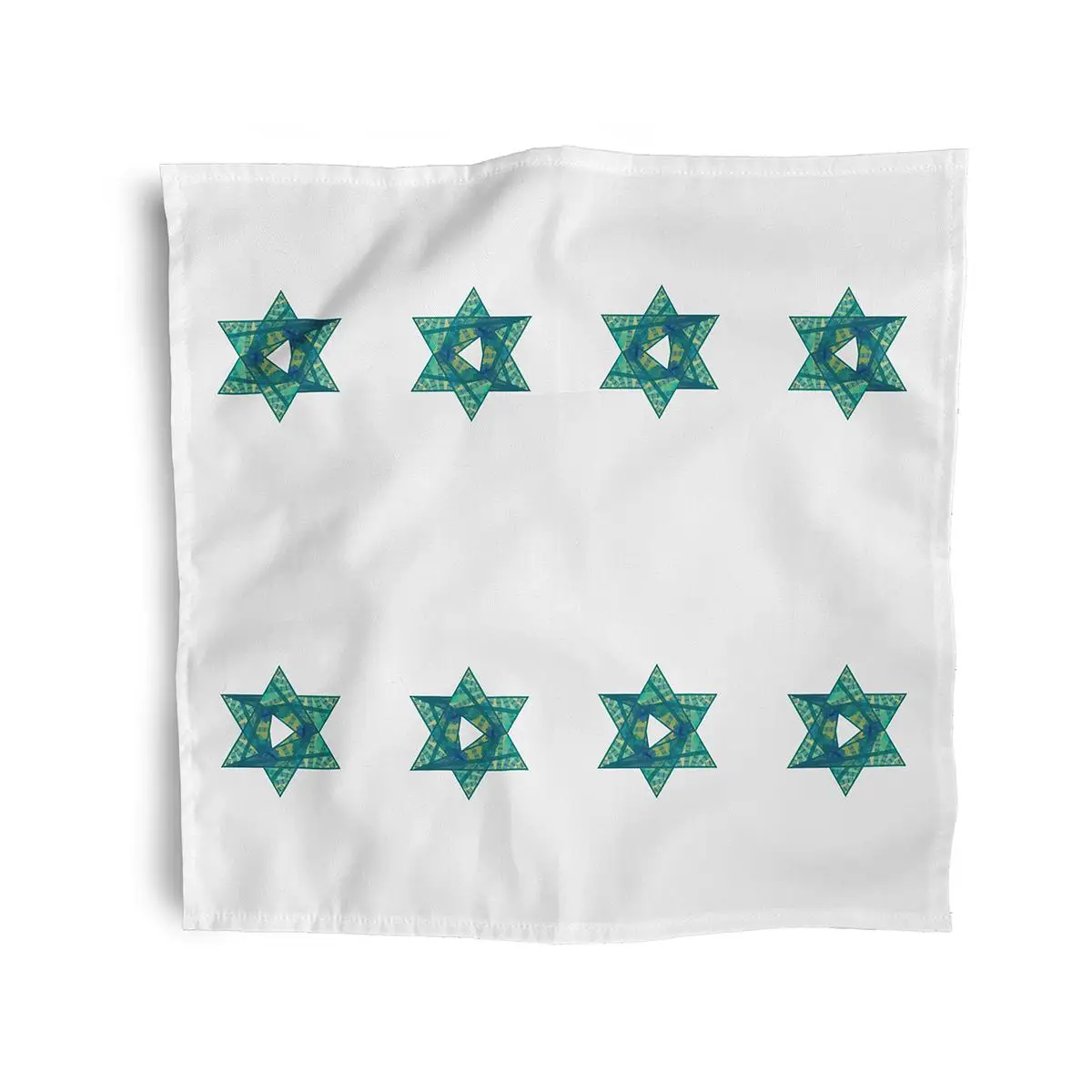 

Simply Daisy 18" x 18" Green Star Mosaic Napkins, Set of 4