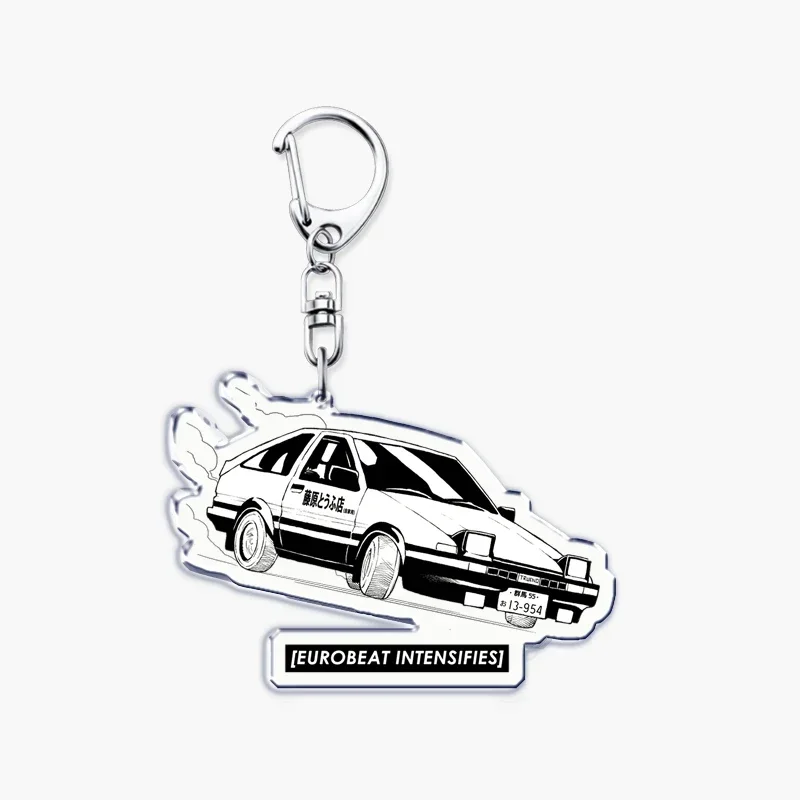 Классический брелок для ключей в японском стиле аниме Initial D Takumi виде гоночных
