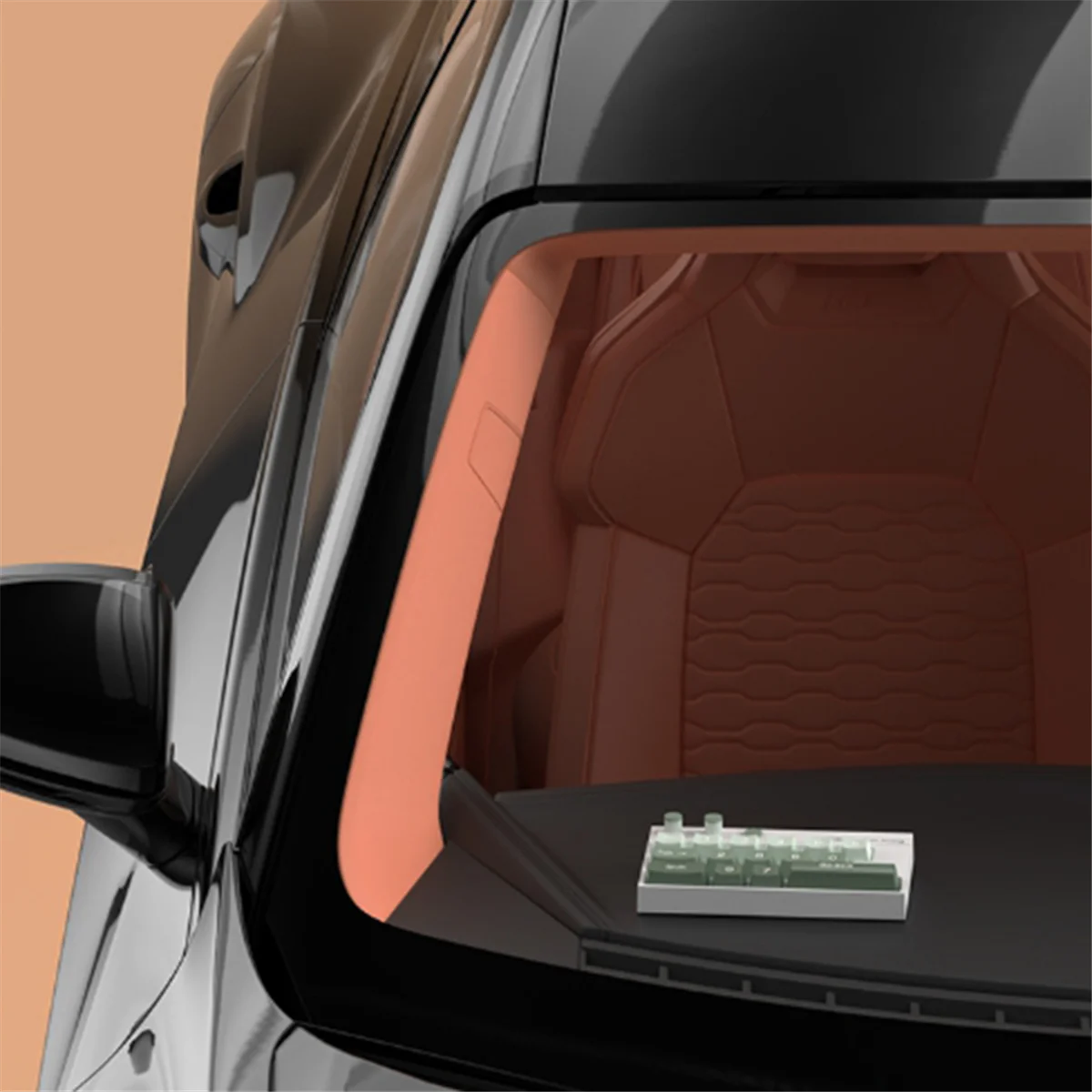 Временная планшетовая панель со стоп-знаком маленькая клавиатура в форме