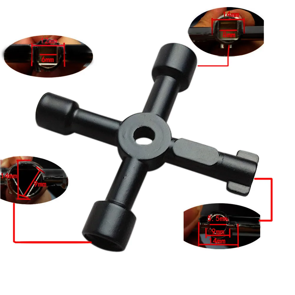 4-ходовой универсальный многофункциональный крестообразный гаечный ключ для