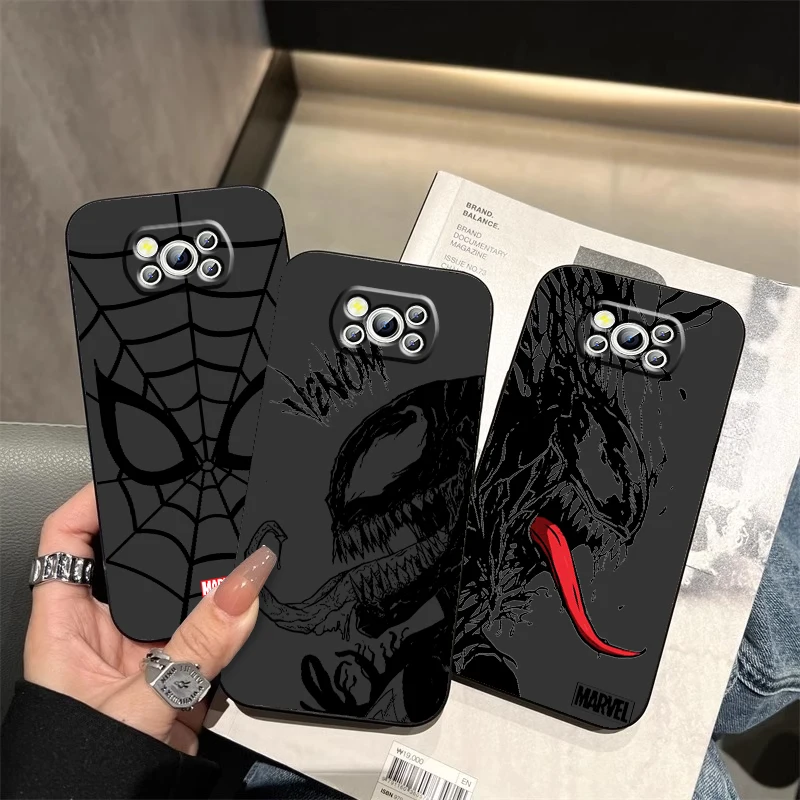 Чехол для телефона с изображением Венома Xiaomi Mi Poco F5 F4 F3 X6 X5 X4 X3 M6 M5 M5S M4 M3 C65 Pro GT