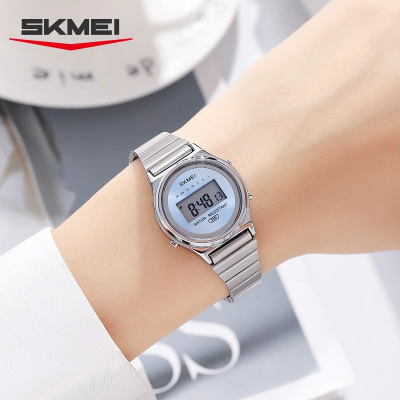 SKMEI 2521, модные женские электронные часы, многофункциональный будильник, светящийся календарь, спортивные женские цифровые наручные часы для отдыха (art.: 3920d4773bf8c) - 3920d4773bf8c