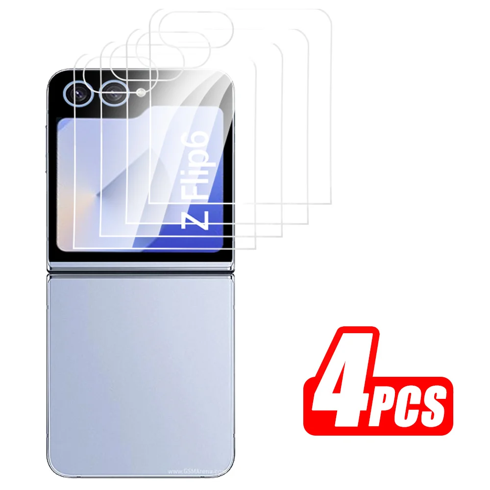 samsung ZFlip6 szkło ochronne 4 sztuki tylnego etui na ekran do Samsung Galaxy Z Flip6 ZFlip Flip 6 tylna folia hartowana