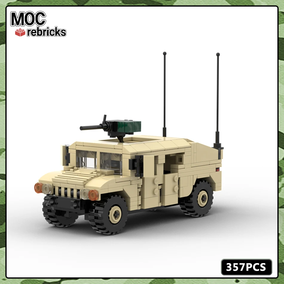 Конструктор MOC Военная серия армия США военная пехота боевой автомобиль модель