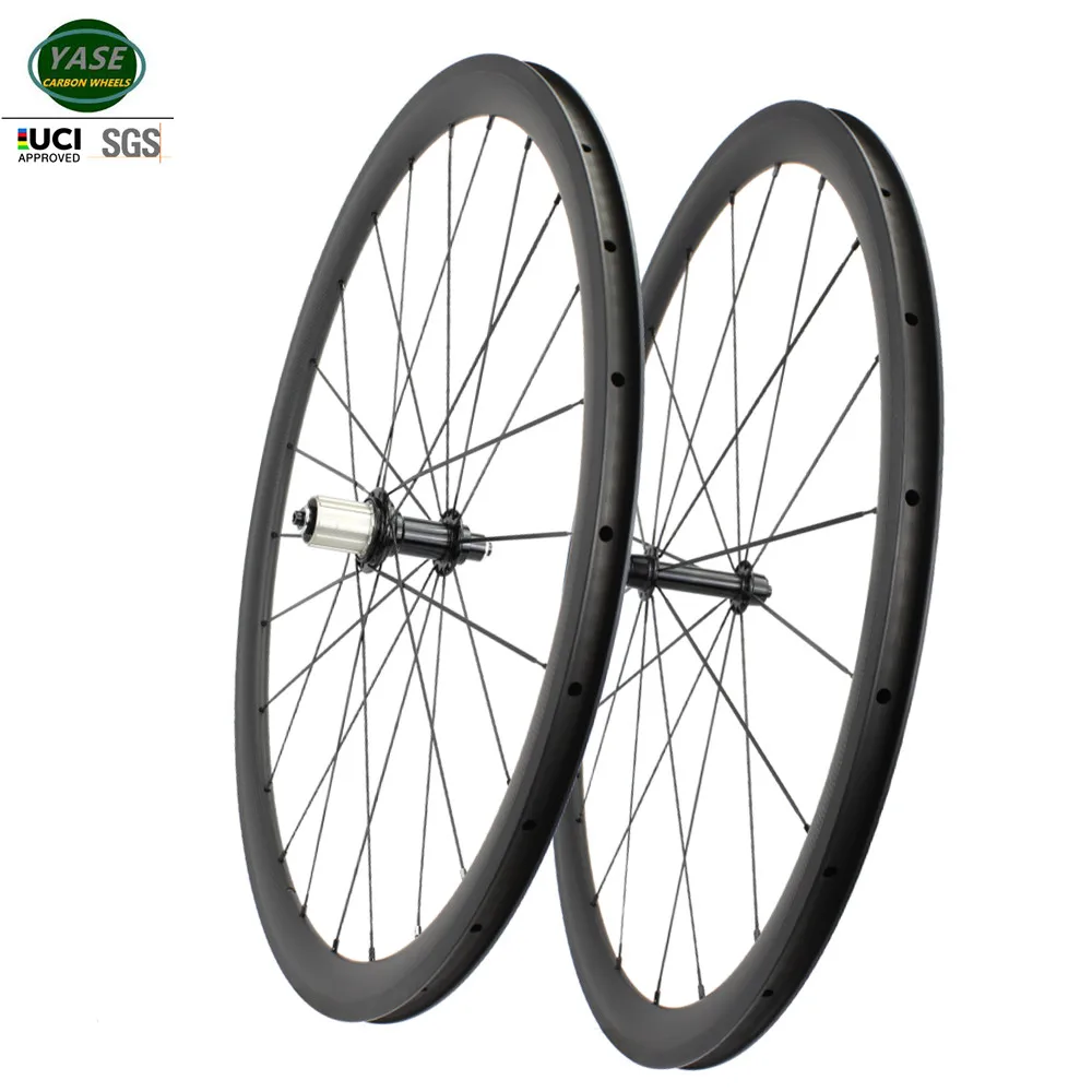

700c Wheelset Carbon Road Rims V Brake 45x23mm Clincher Bicycle Wheels Powerway R13 100x9 130x9 Pillar 1432 Spokes
