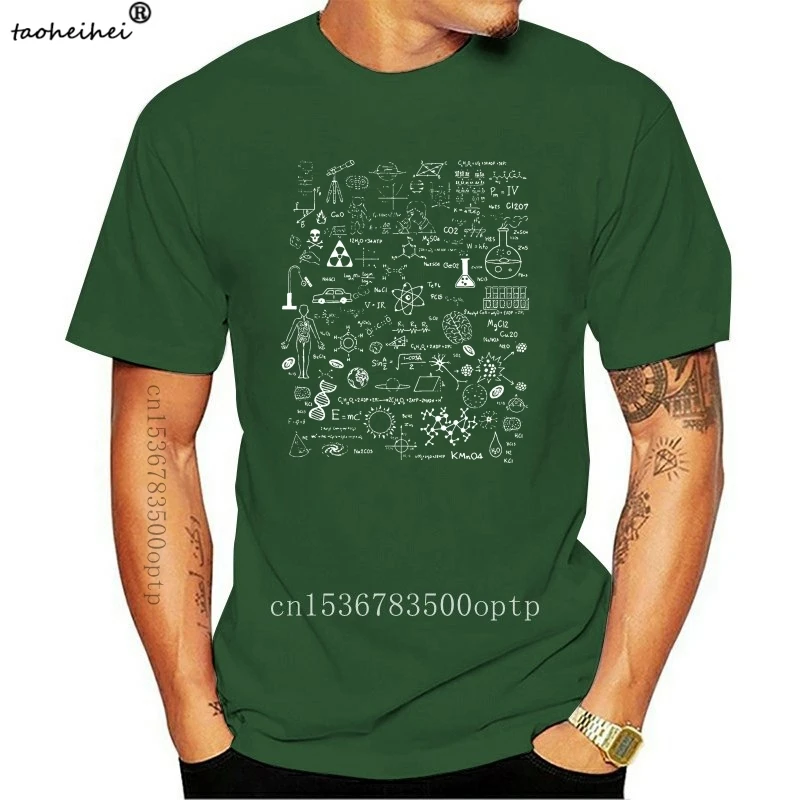 

2020 модная мужская футболка научная физика Математика химическая биология астрономическая футболка