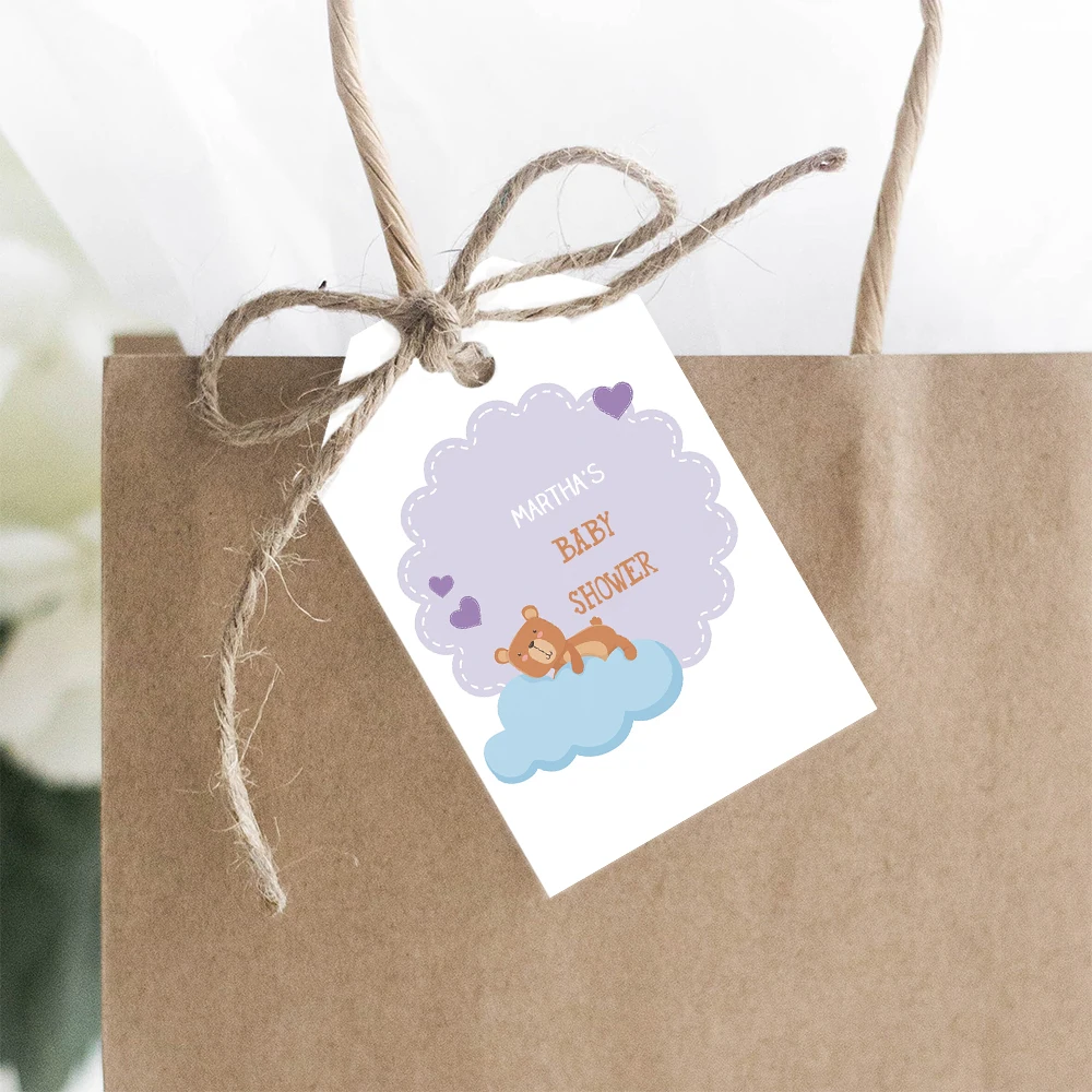 

Customized hexagonal stickers label baby gift party birthday party Christmas thank you logo