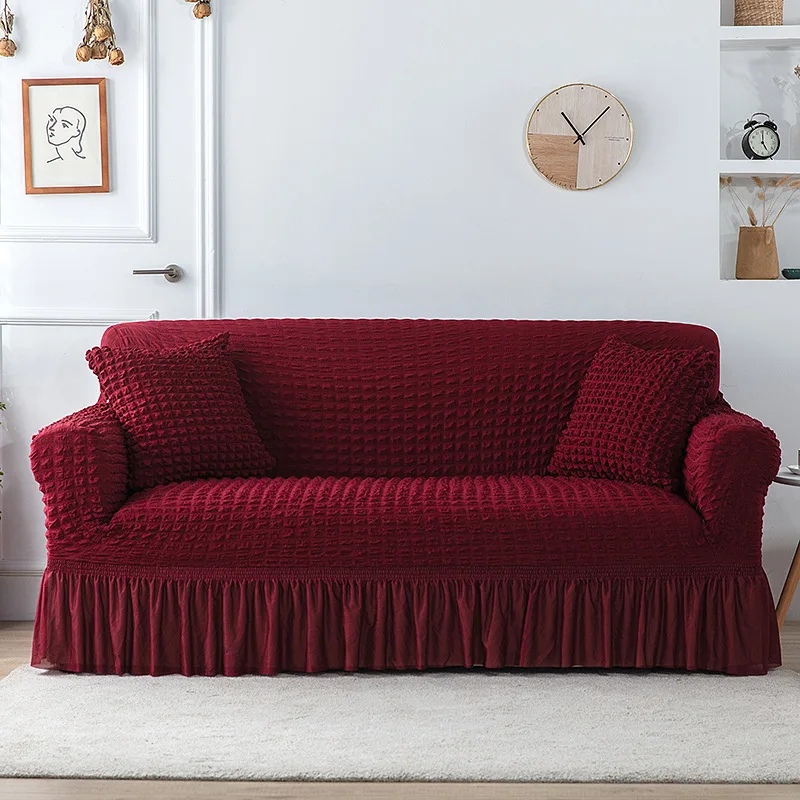 

2022 new all-inclusive elastic sofa cover skirt skirt four seasons elastic sofa cover