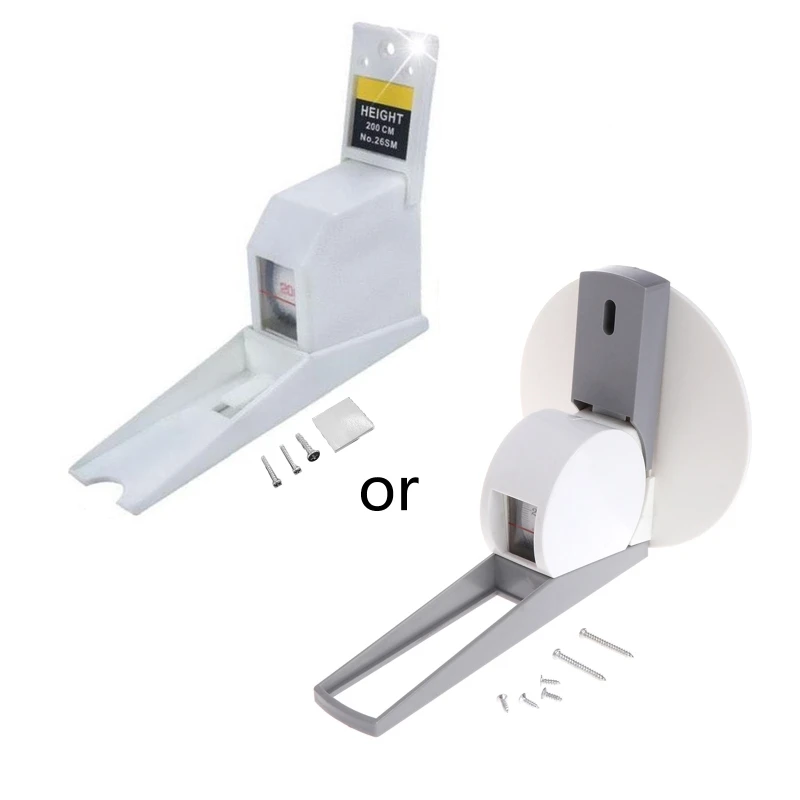 

94PD Wall Mounted Compact Stadiometer with Wall Plate 200cm Metric Ideal for Clinics Families Portable Ruler
