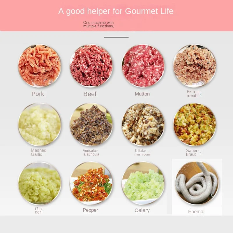 Электрическая мясорубка 800 Вт лезвие из нержавеющей стали