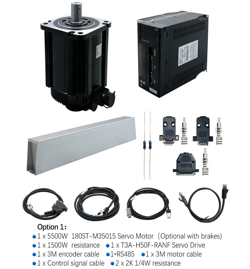 Серводвигатель переменного тока 1500 об/мин 380 В 5 кВт 180 серводвигатель с