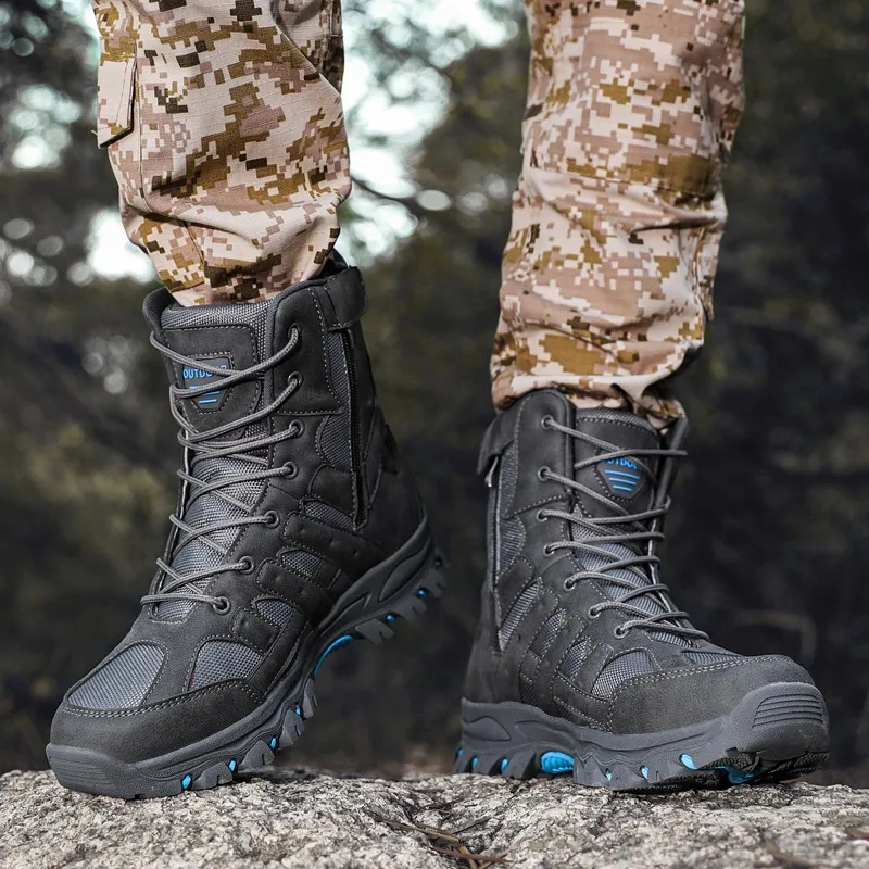 Desert boots Ground Combat Boots Training Shoes Tactical Boots Outdoor Teenagers Casual Sport Footwear Hiking Shoes 39-47#