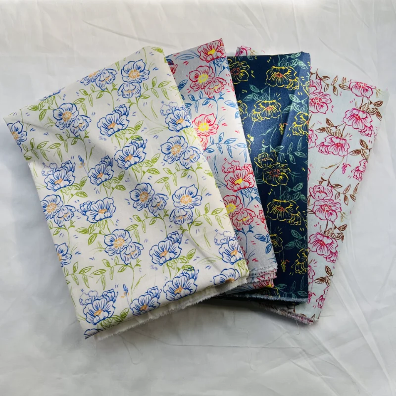 

Винтажная хлопковая простая ткань с цветочным принтом 100x14 5 см, материал из чистого хлопка «сделай сам» для шитья, квилтинга, летнего платья, одежды, аксессуары