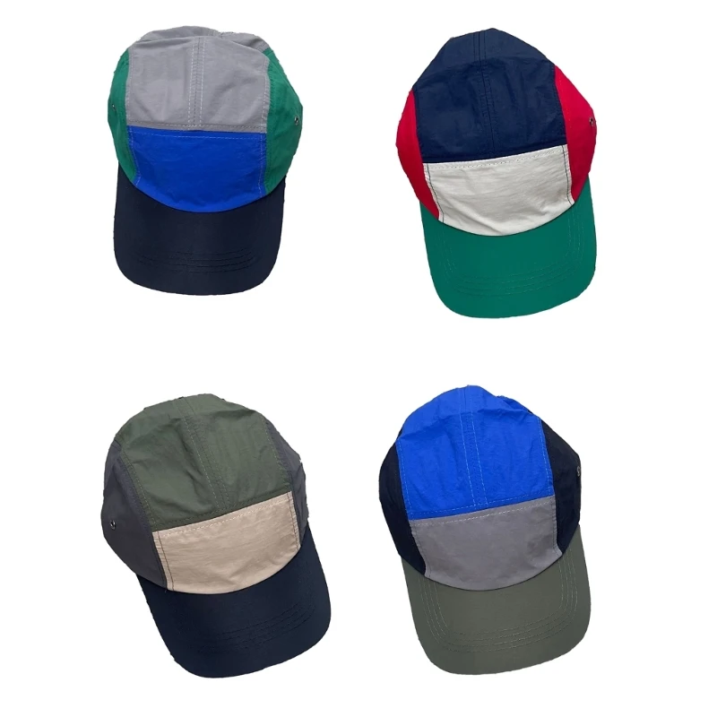 

L93F Adjustable Contrast Color Baseball Hat Summer Cap Adult Outdoor Camping Hats
