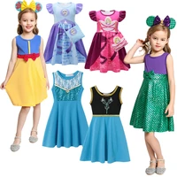 encanto girls clothing ferfei sleeve snow white princess costume kids clothes elsa anna moana mermaid dressbag birthday dresses