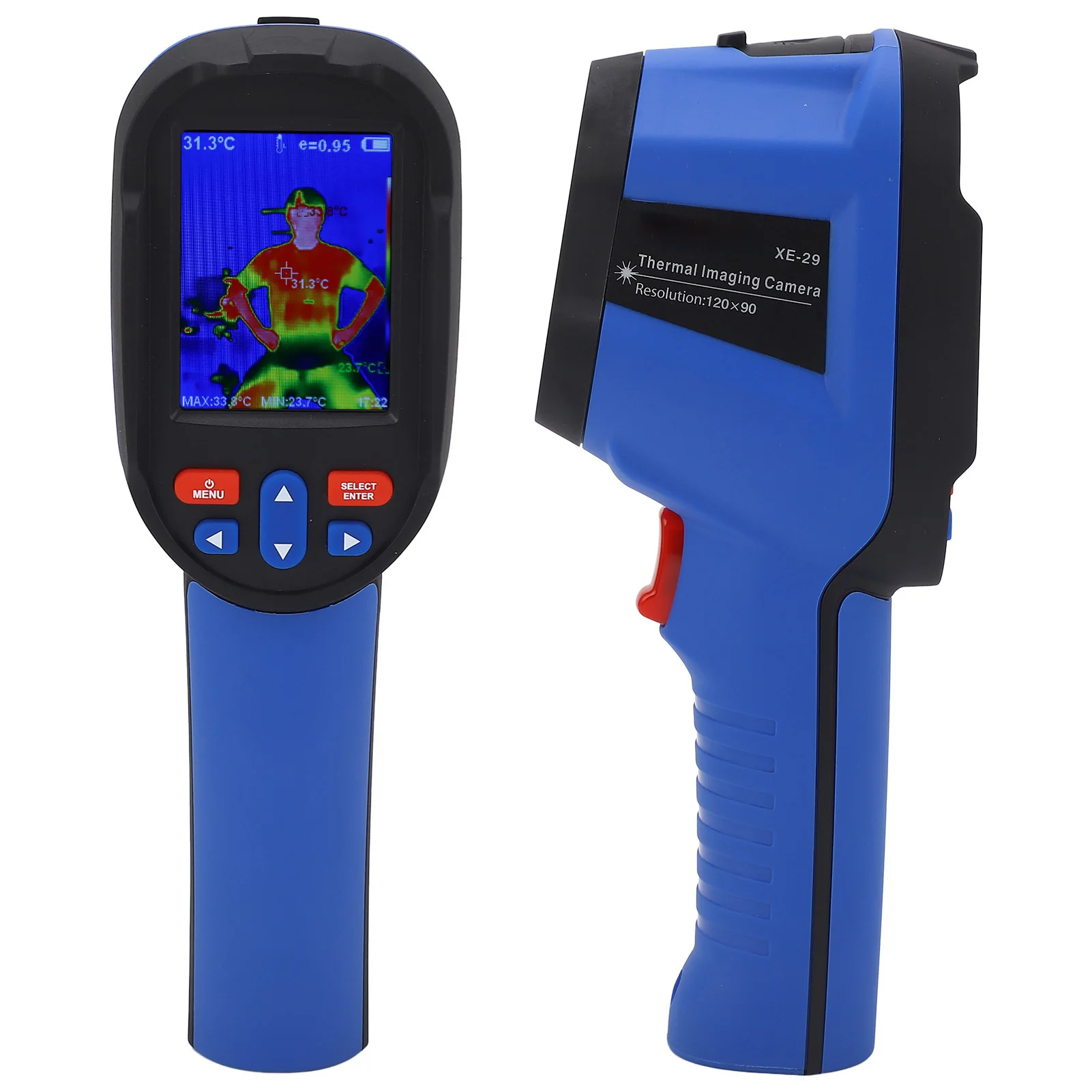 Тепловизор Инфракрасная камера 2 8-дюймовый цветной TFT-экран от 20 ℃ до 550 Ручной