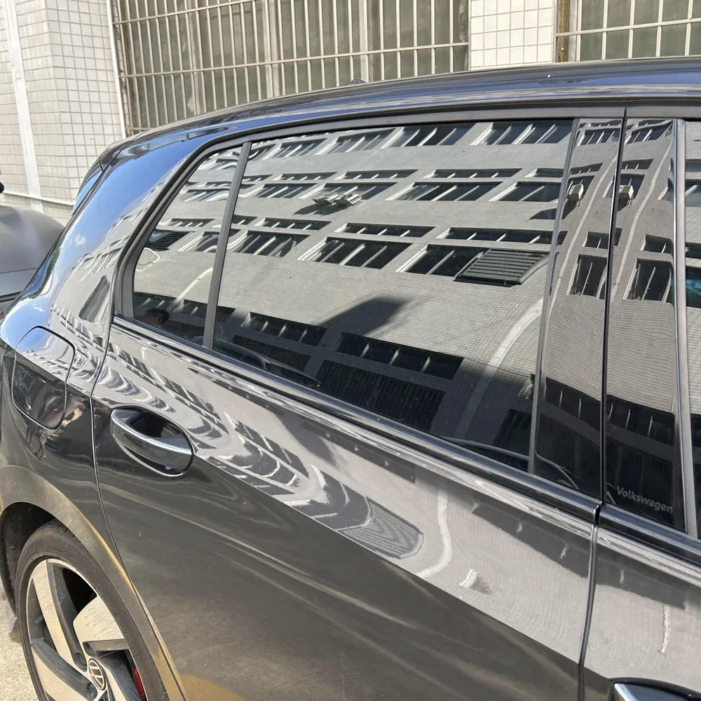 Для Volkswagen Golf 8 2021-2023 хэтчбек окно хромированные удаленные затемняющие стойки ABC