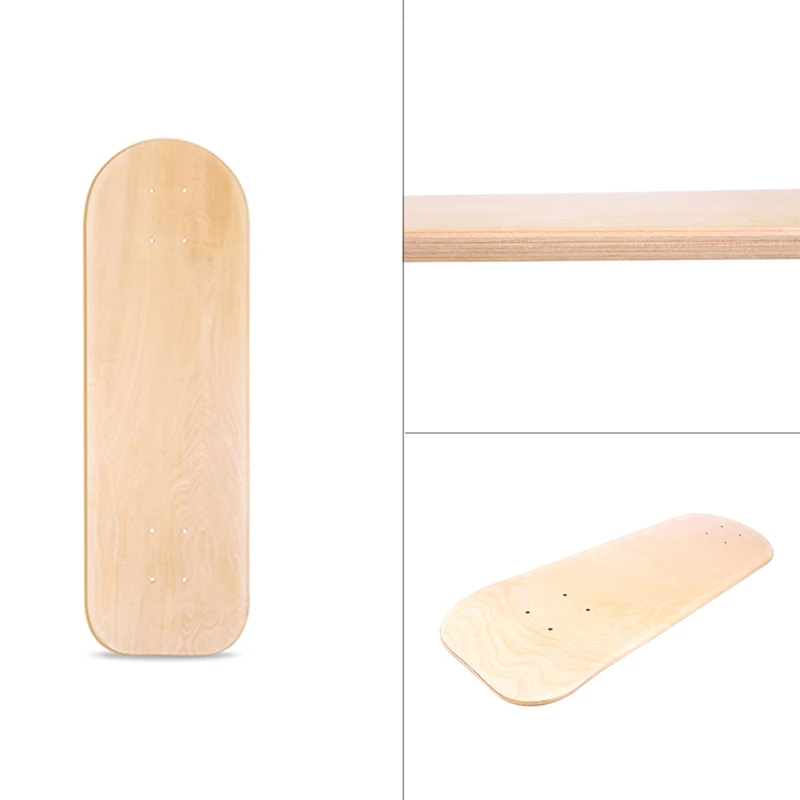 

1 Piece Pet Skateboard Deck Surf Skate Board Land Carver 7 Plies Maple Wood