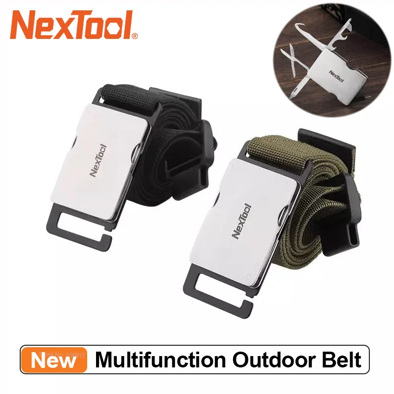 

Nextool Multifunction Outdoor Belt Tool Man Durable Quick Release Lightweight Screw Drivers Knife Scissors Opener