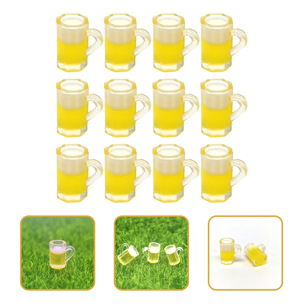 

Beer Mini Mugsglasses Cup Drinking Mug Model Miniature Cupsglass Accessories Tiny Tea Beverage Miniatures Models Kitchencrafts