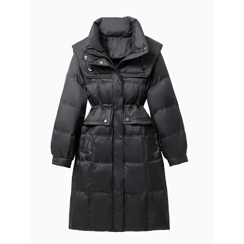 New Winter Coats for Women Parkas Jackets Mid-length Cotton Jacket Warm Slim Fit Jacket Korean Fashion Belts High Quality