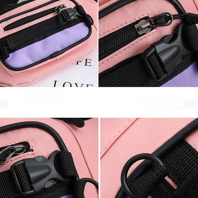 Waist Bag Women's Fanny Pack Waist Packs Leisure Canvas Bum Package Banana Messenger Bags New Zipper Hip Hop Bag Shoulder Pack