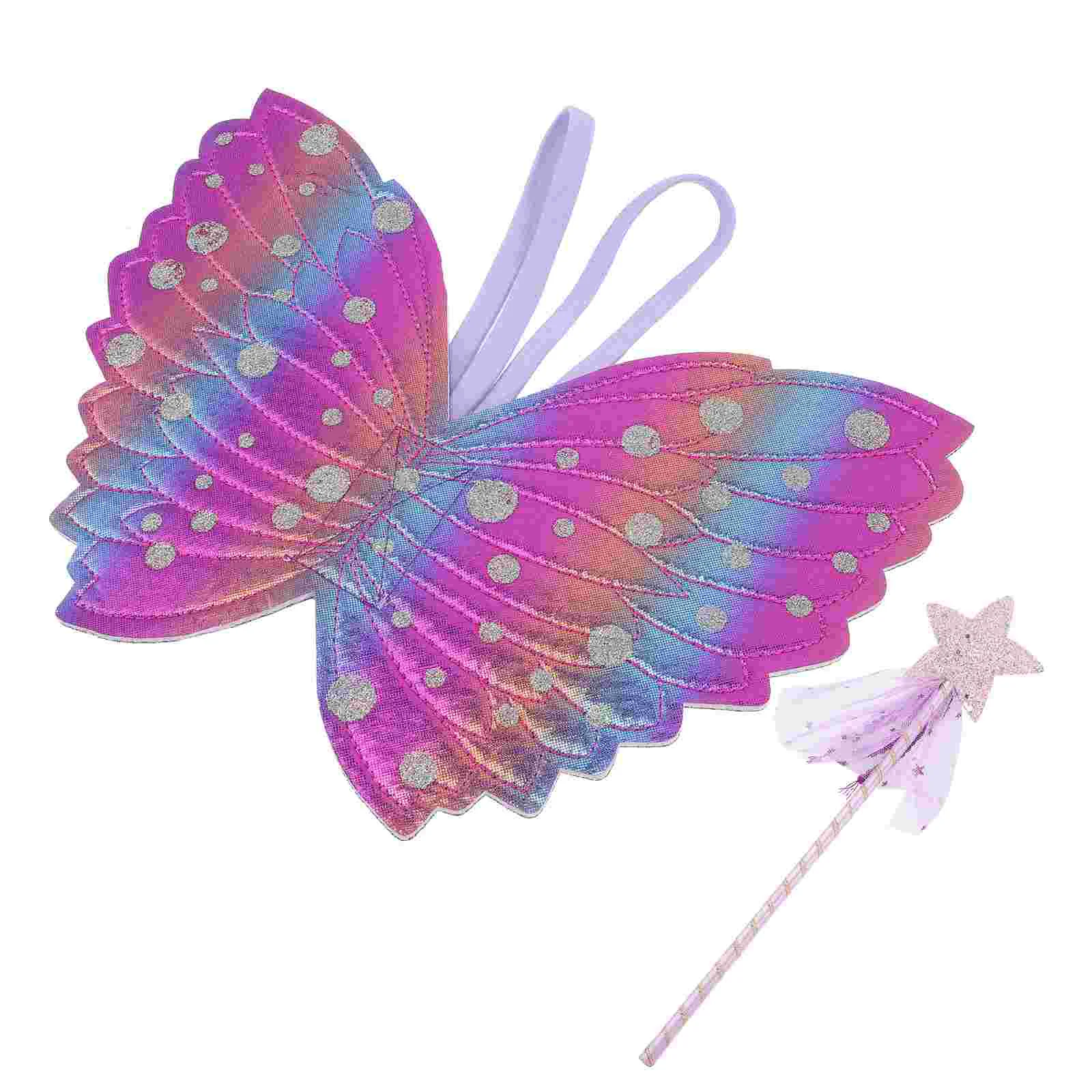 

1 Set Fairy Wands Baby Girl Fairy Stick Adorable Angel Wing for Birthday Party