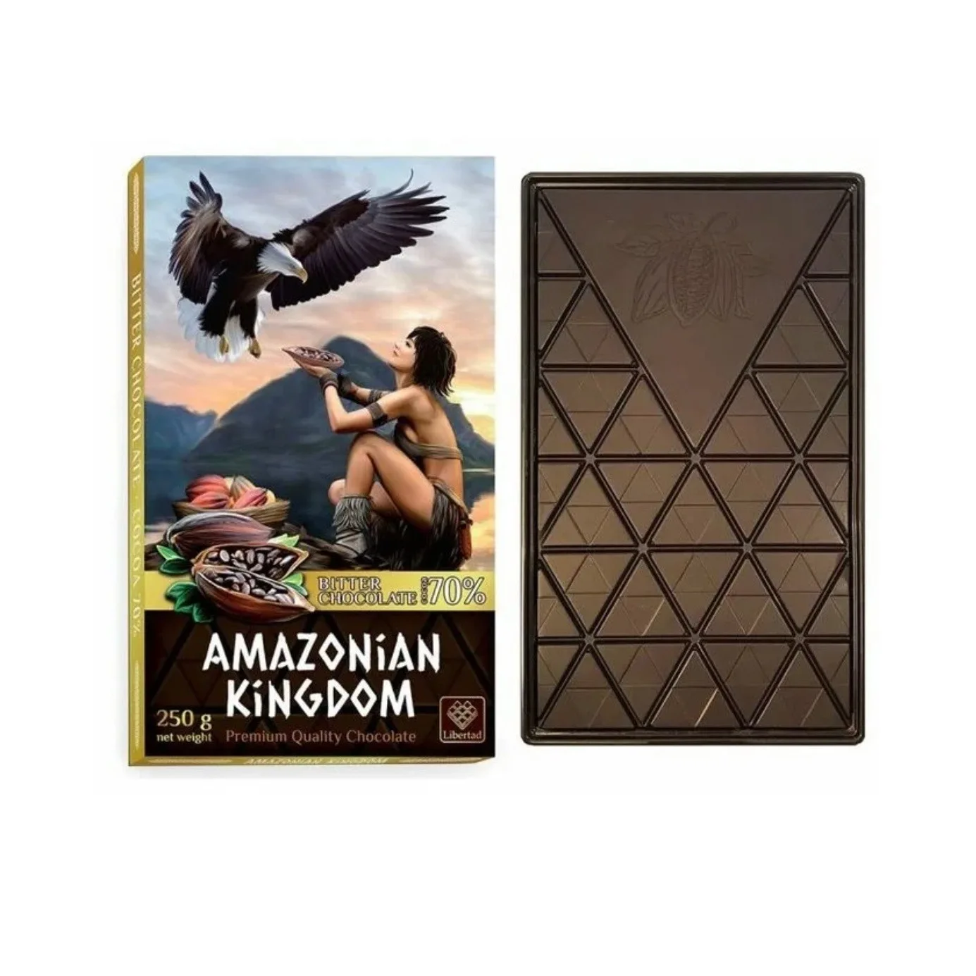 Dark chocolate 70% 101 TEA 250 g (Chocolate Candys protein bars Sweets food Confectionery fountain products Russia cocoa Belgian February 23 gift