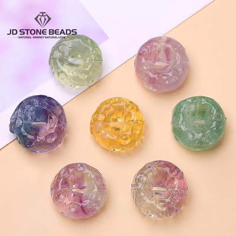 

10 шт./партия, бусины из натурального флюорита