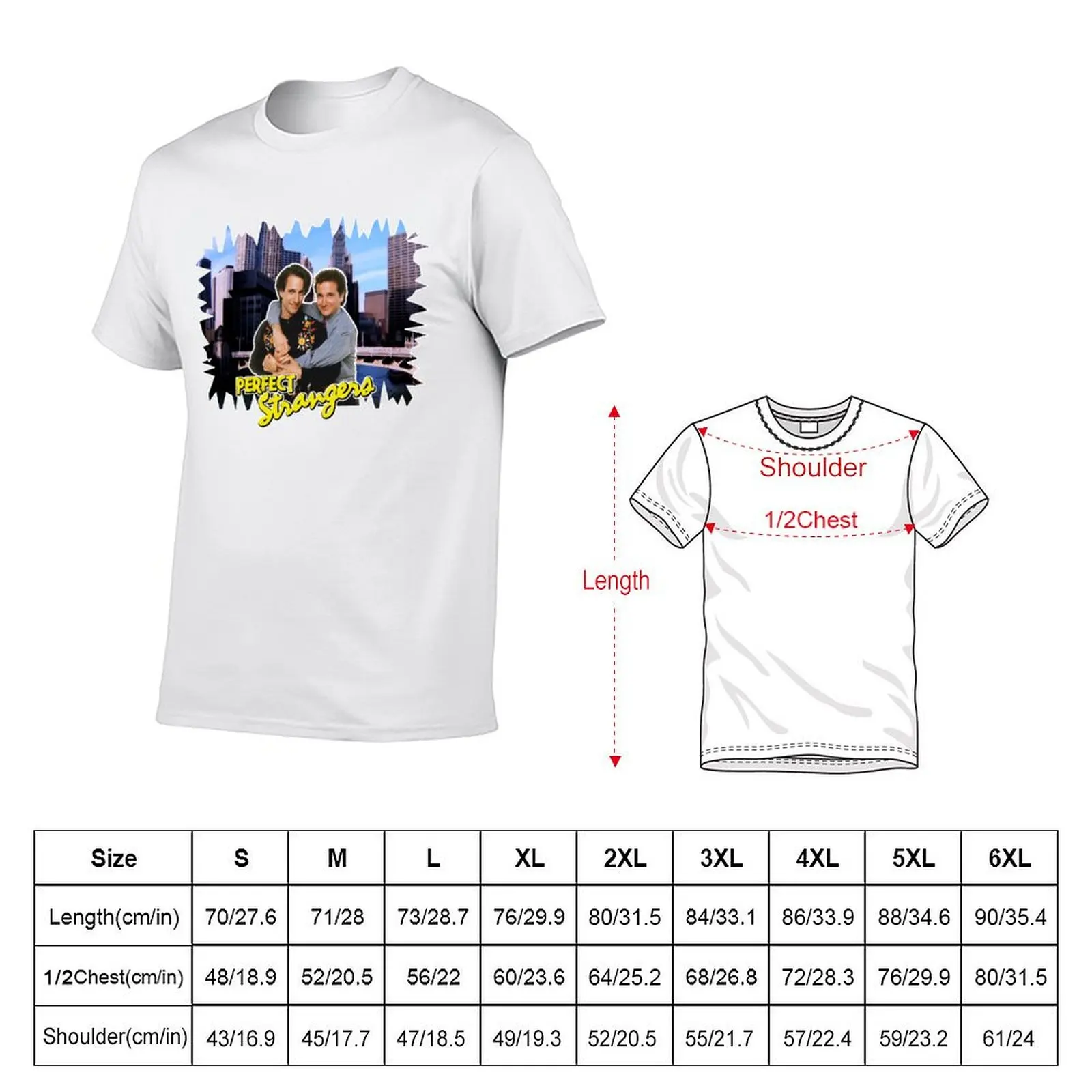 Футболка Perfect Strangers Larry Balki Retro Throwback Chicago skyline Tribute летние топы мужская хлопковая