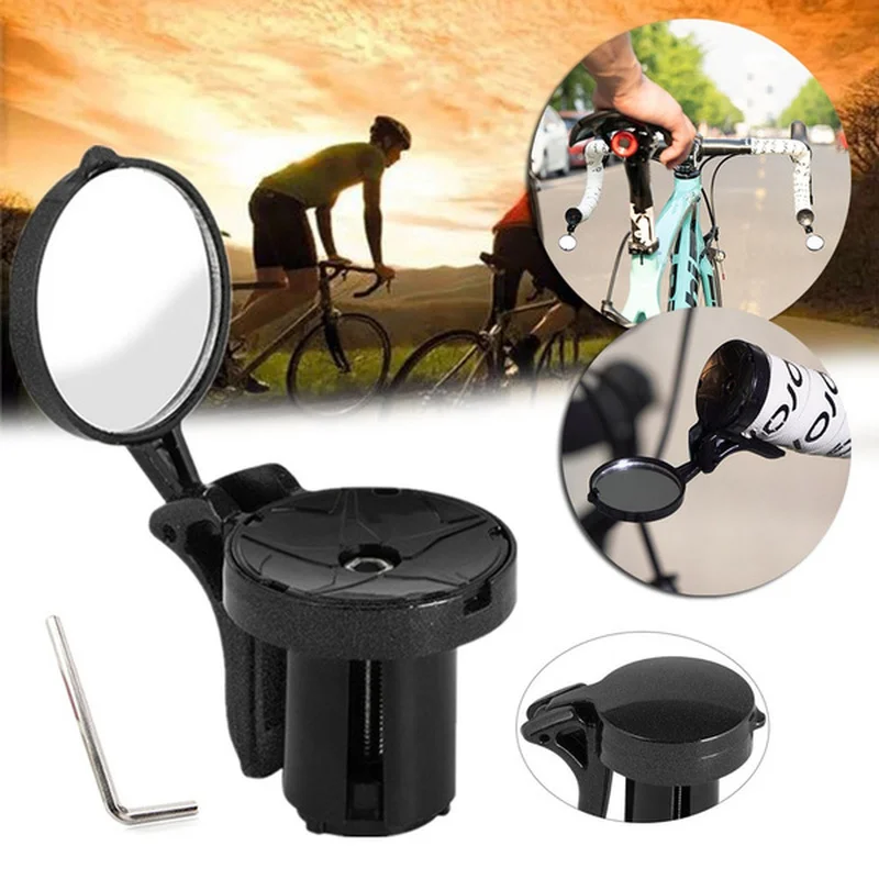 

1PC Bike Rear View Mirrors 360° Rotation Bicycle Handlebar Rearview Mirrors Wide Angle Cycling Back Sight Reflector Side Mirror