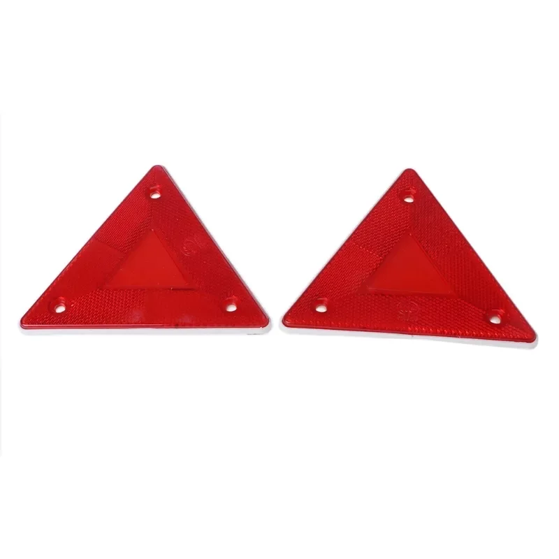 

Pcs Triangle Warning Reflector Alerts Safety Plate Rear Light Trailer Fire Truck Car