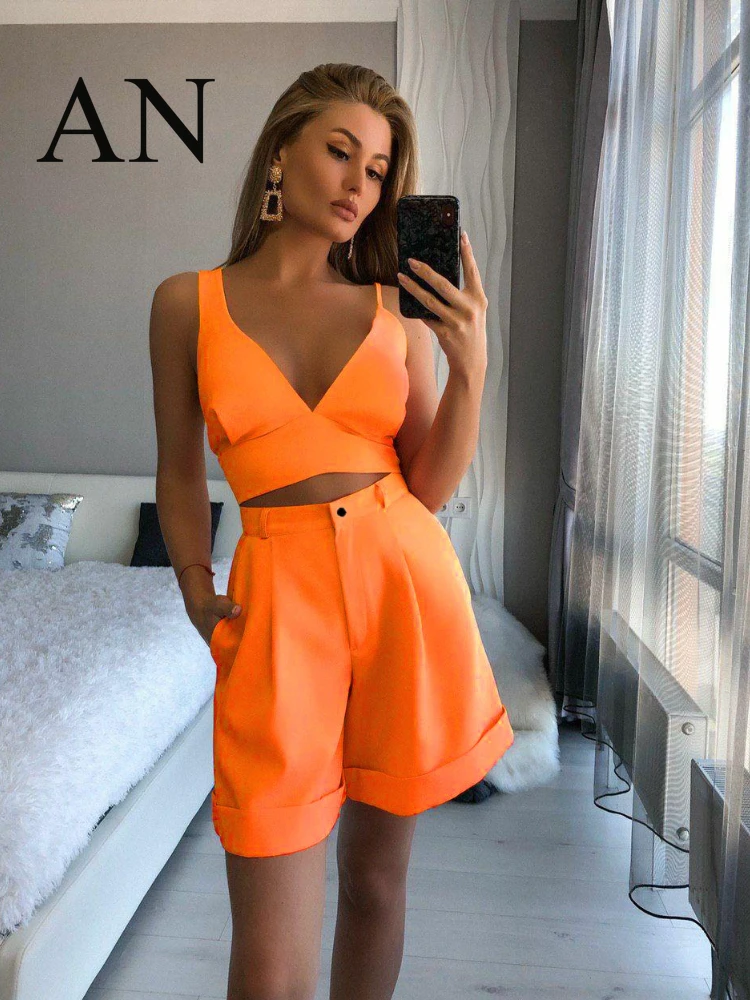 

Spring 2023 New Women Two Peice Set for Women Matching Sets Two Piece Sets Womens Outifits New In Matching Groups Short Sets