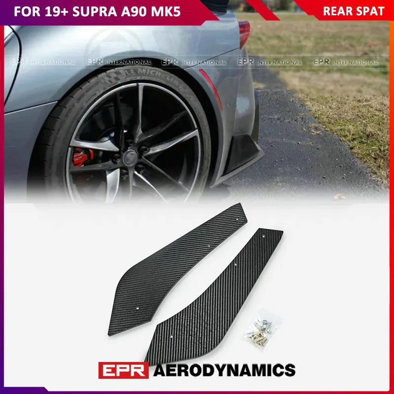 

Car Accessories For Toyota 19+ Supra A90 MK5 VE Type Carbon Fiber Rear Spat Glossy Finish Body Kits Parts One Pair