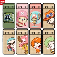 one piece boy luffy ace for google pixel 6 6a 6pro 5 5a 4 4a xl 5g tpu black soft phone case silicone cover fundas coque capa