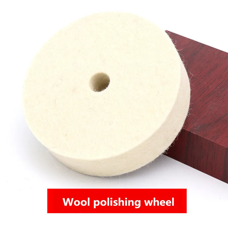4 PCS 4 Inch Wool Polishing Buffing Grinding Wheel Polisher Disc Pad For Car Polisher Auto Accessories Polishing Polisher Pads