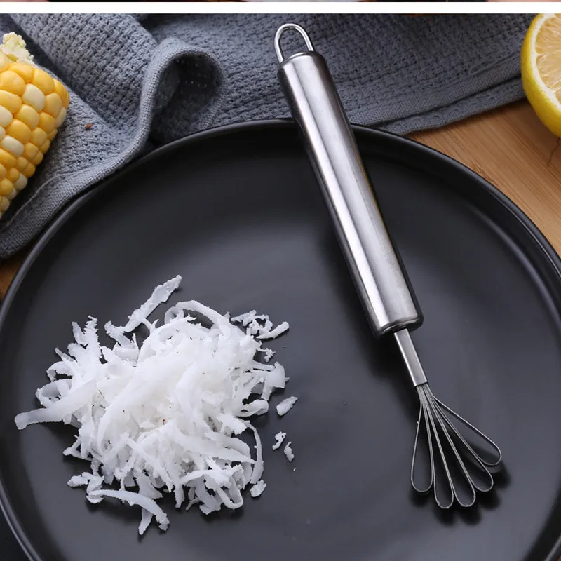 

Coconut Planer Slicer Stainless Steel Coconut Shredded Scraper Coconut Meat Fish Scaler Planer Vegetable Grater Kitchen Supplies