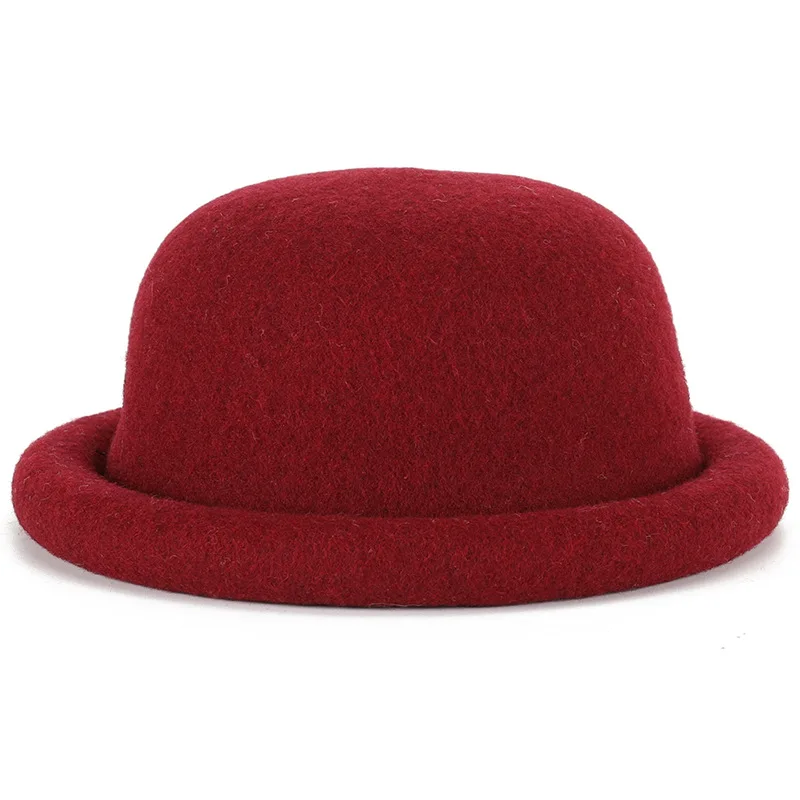 Женская винтажная Панама из 100% натуральной шерсти