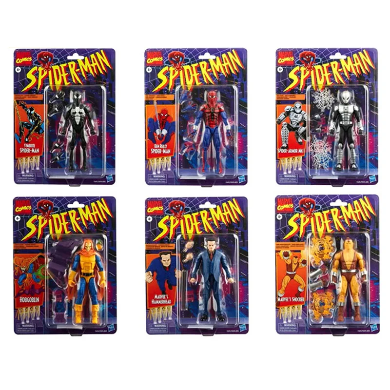

Marvel Legends Spider-man Action Figure Collection Spiderman Ben Reilly Marvel's Hammerhead Hobgoblin Symbiote Collect Model Toy