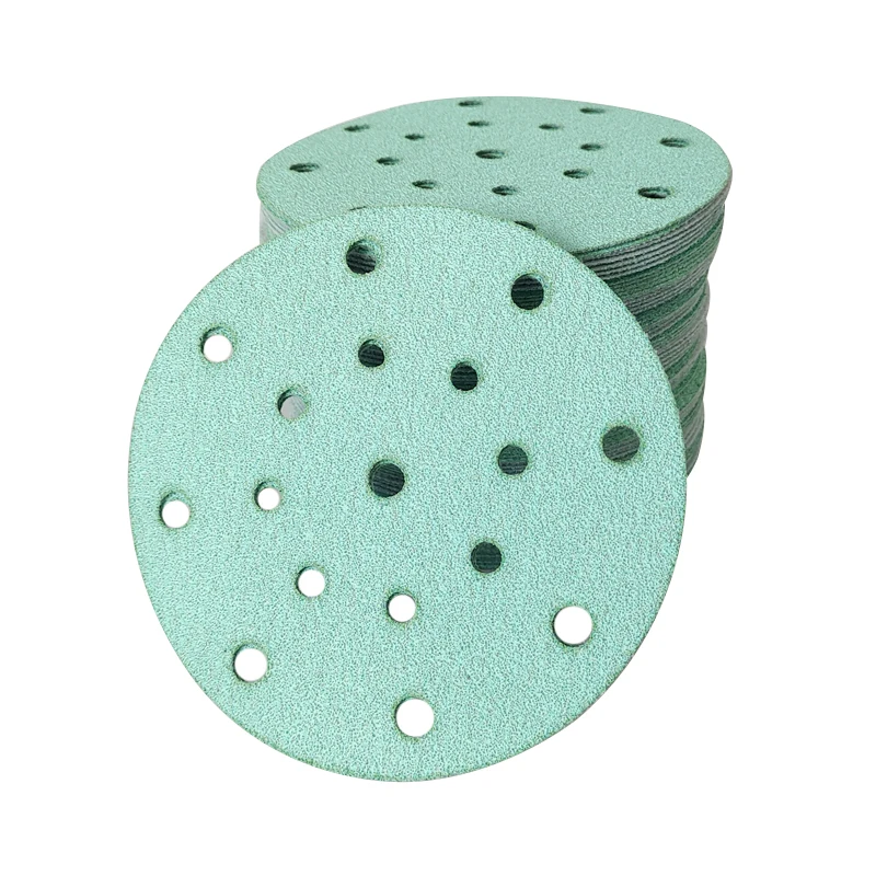 6 Inch 17 Hole Sanding Discs 80-500 Grit Assorted Sandpaper Wet Dry Hook and Loop For Festool Random Orbital Sander