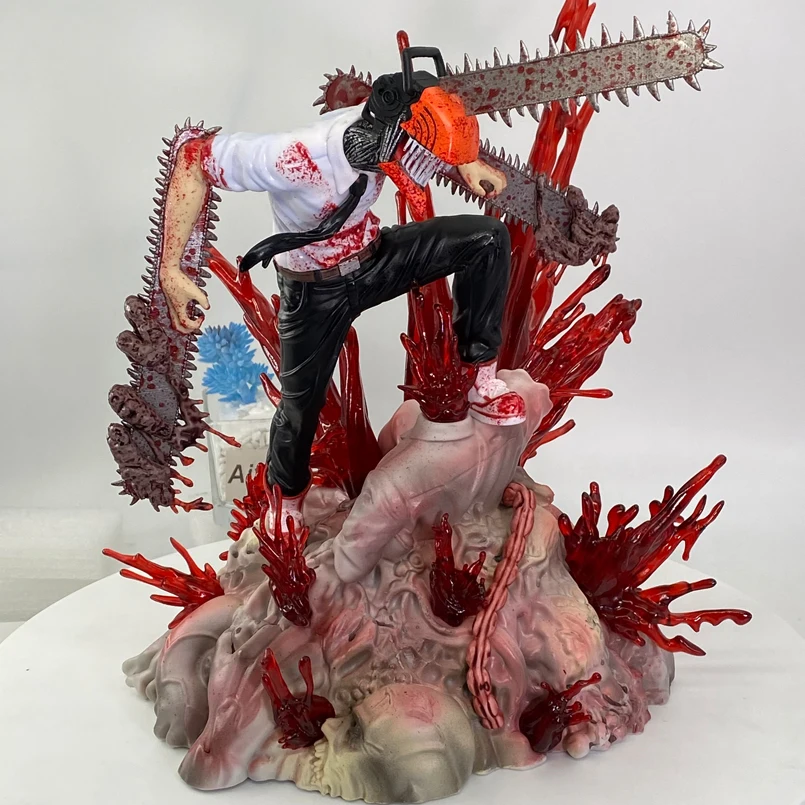 

33cm Chainsaw Man Denji Anime Figure Power/Denji PVC Action Figure 1560 Chainsaw Man Denji Figurine Collectible Model Doll Toy