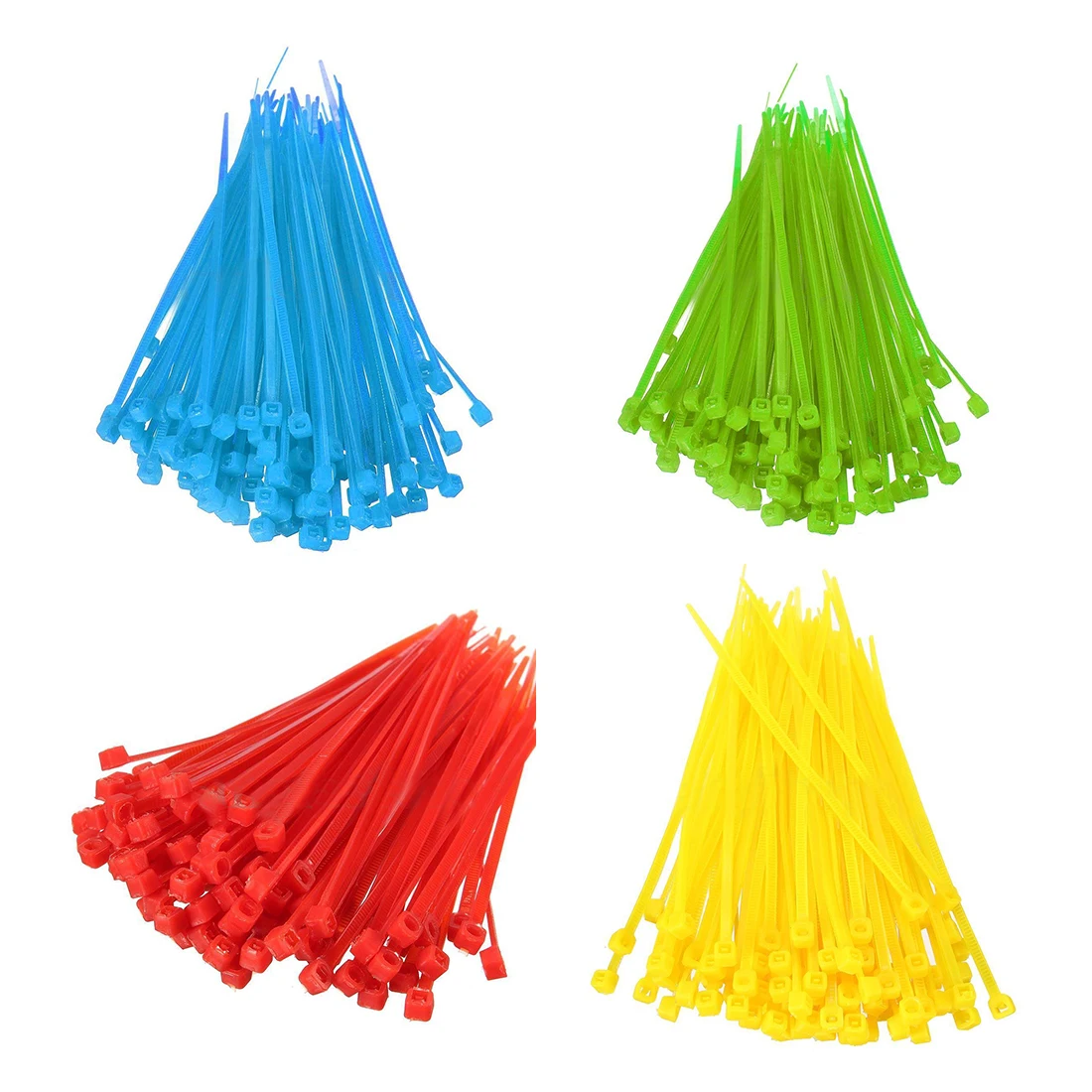 

100X 2.5Mmx100mm Nylon Cable Wire Zip Ties Cord Wrap Strap Color:Green