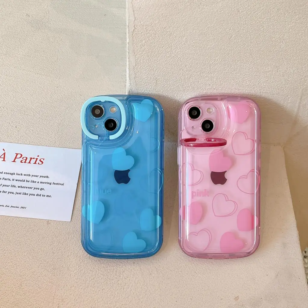 Чехол для телефона Iphone 11 с держателем камеры для iphone 14 13 12 Pro Max противоударный с защитой от падения и царапин IMD прозрачный мягкий чехол с надписью Love