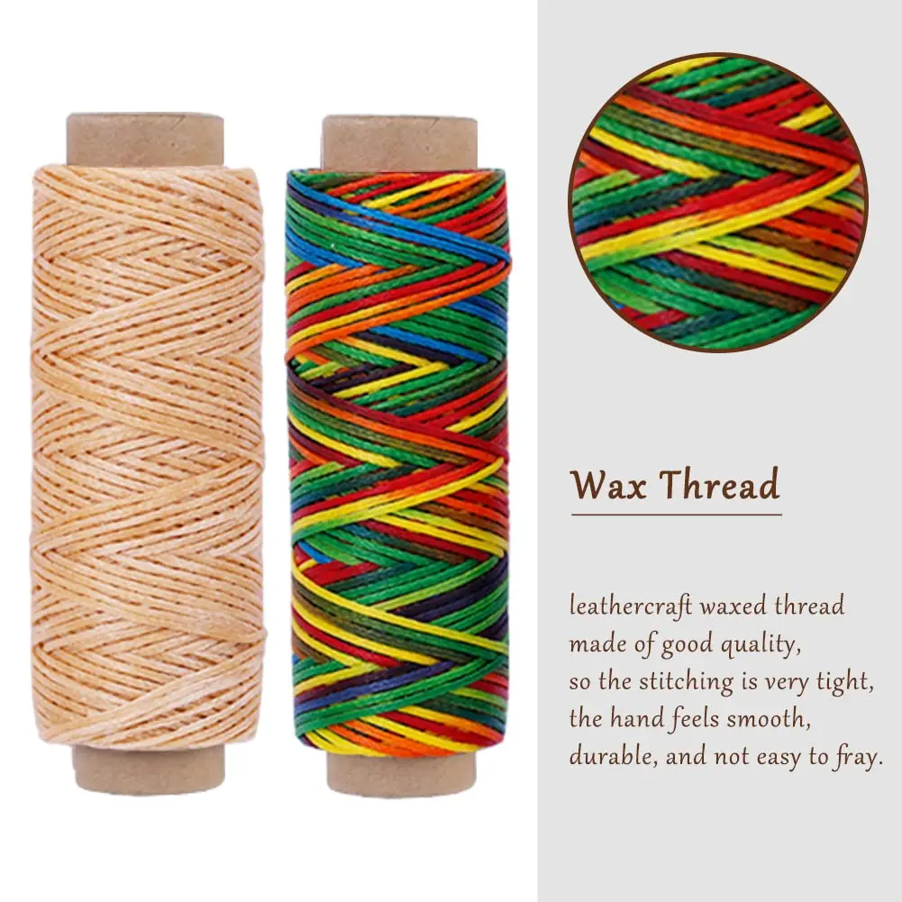 Шнур из вощеной кожи для изготовления ювелирных изделий и браслетов 8 цветов 150D 1