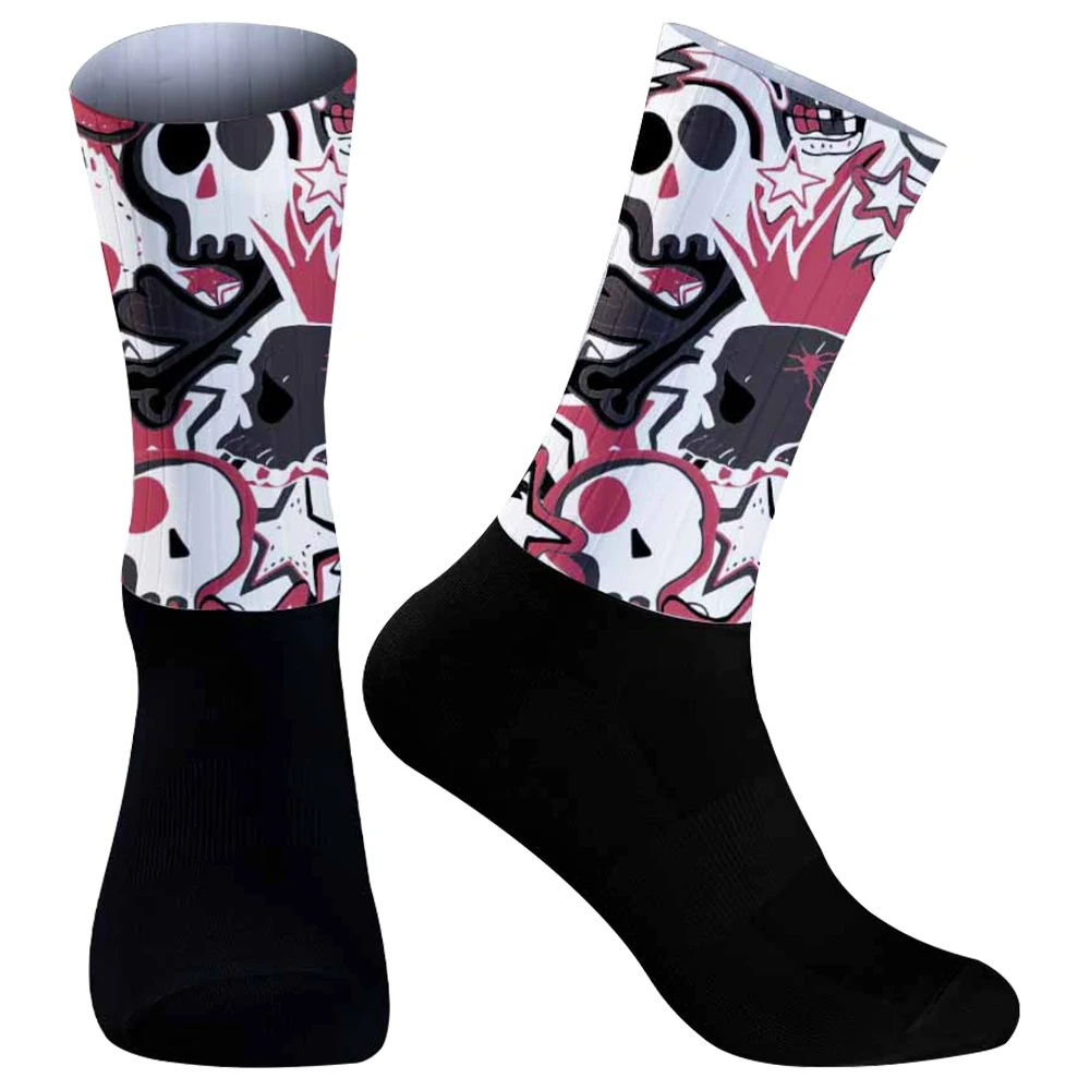 Бесшовные компрессионные носки уличные велосипедные новые противоскользящие