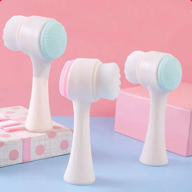 

Двухсторонний отшелушивающий скраб для лица, силиконовая щетка для очищения лица, очищающее средство для лица, средство для удаления черны...