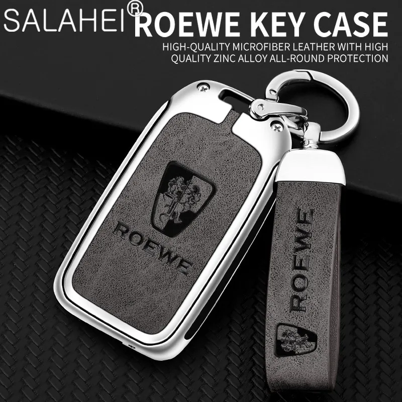 

Zinc Alloy Car Logo Key Cover Case Holder Protector Bag For Roewe RX5 RX3 RX8 I5 I6 ERX5 2017 Keychain Auto Interior Accessories